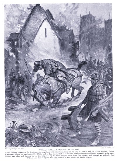 William Fatally Injured in Nantes, 1920s by Frank Gillett